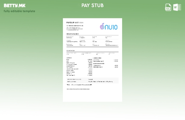 Модерен стил на NU Technologies India шаблон за уплатница